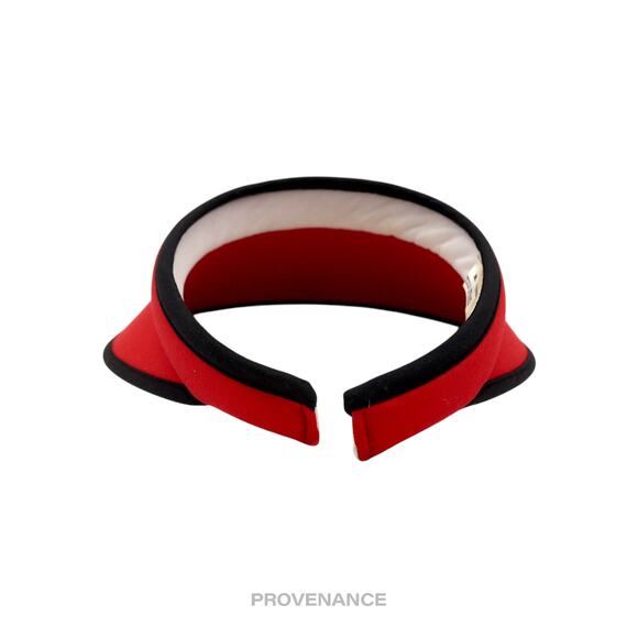 ? Balenciaga B Logo Visor - Red/Black